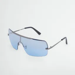 MANGO Women Half-Rim Shield Sunglasses 57086022-53