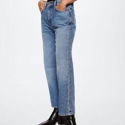 MANGO Women Blue Straight Fit Light Fade Stretchable Sustainable Jeans-image-83