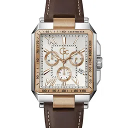 GC Men Leather Bracelet Style Straps Analogue Watch Z06002G1MF-58