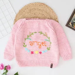 Woonie Girls Embroidered Pullover with Embroidered Detail-image-73