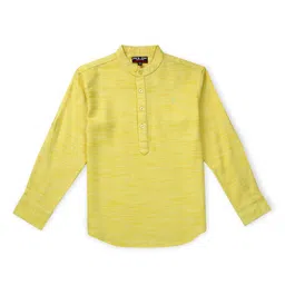 Gini and Jony Infant Boys Band Collar Long Sleeve Cotton Casual Shirt-image-35