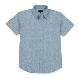 Gini and Jony Infant Boys Conversational Printed Casual Cotton Shirt-image-81