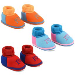Smartots Infants Pack of 3 Colourblocked Cotton Socks Booties-29