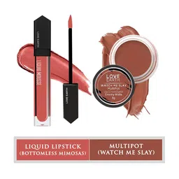 LOVE EARTH Set of Liquid Mousse Matte Lipstick 6 ml + Watch Me Slay Multipot 8 g-51