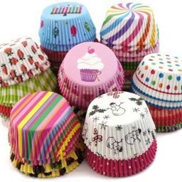 Royals Fancy Color Muffin Paper Cups, 300 Pieces, Multicolor image 1