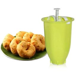 generic Plastic Medu Vada Maker with Stand | Mendu WADA & Doughnut Maker Machine | Donut Maker and WADA Maker Machine for Perfectly Shaped & Crispy Medu WADA (Random) image 1
