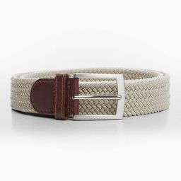 MANGO MAN Woven Design Belt-image-5
