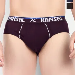KANSAL Pack Of 3 Anti-Odour Cotton Basic Briefs 4.CUT_1062_P3_NMC-picture-23