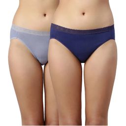 Enamor Ch06-antimicrobial And Stain Release Cotton Hipster Panty-assorted-picture-2