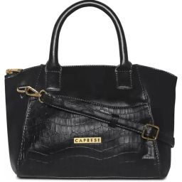 Caprese Tio Satchel Medium Black-picture-16