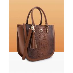 Caprese Women Tan Felix Satchel Bag-picture-15
