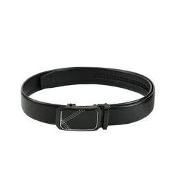 WINSOME DEAL Men Black Textured Belt-image-60