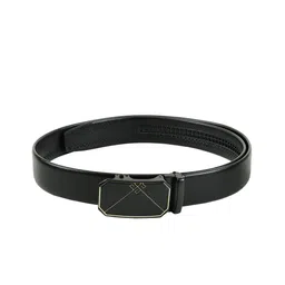 WINSOME DEAL Men Black Textured Belt-image-61