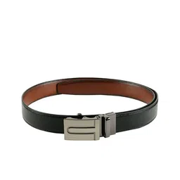 WINSOME DEAL Men Black & Brown Reversible Solid Belt-image-7