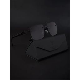 Voyage Polarized & UV Protected Black Wayfarer Sunglasses for Unisex Adult - 19072MG4143-picture-3