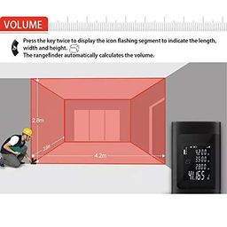 XPR3SS 40m(131 Feet) Type-C Rechargeable Ultra Mini Compact Laser Distance Meter Range Finder Portable Digital Measuring Device. image 4