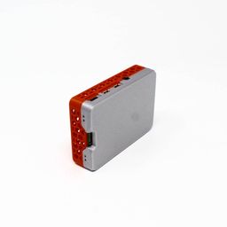 3D Printed Raspberry Pi 4 Case Red Silver image 4