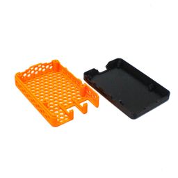 3D Printed Raspberry Pi 4 Case Black Orange image 5