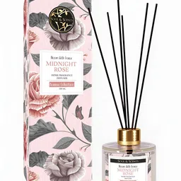 SOUL & SCENTS Transparent Midnight Rose Reed Aroma Oil Diffuser 120 ml image 2