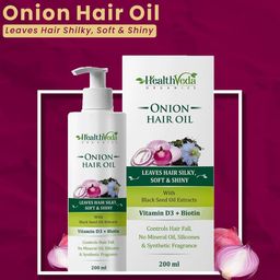 Health Veda Organics Onion Hair Oil with Vitamin D3 & Biotin - 200 ml-35