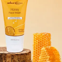 GEMBLUE BioCare Unisex Combo of 2 Aloevera & Honey Face Wash,150ML-picture-19