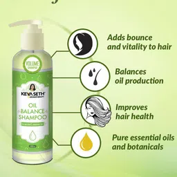 KEYA SETH Oil Balance Volume Shampoo for Oily Scalp - Anti-Dandruff - 200ml image 3