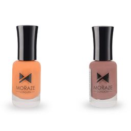 Moraze Pack of 2 The Autumn Nude & Purple Nude Nail Polish- 16 ML(8 ML Each)-20