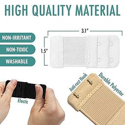 lerfot Women's Bra Extender 3 Hook Bra (with Extra Elastic & Extension Strap) Free Size Combo Pack image 2