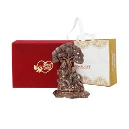 international gift Radha Krishna Tree God Idol with Printed Box image 1