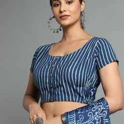 indie picks Dabu Print Tailored Fit Front-Open Top image 1