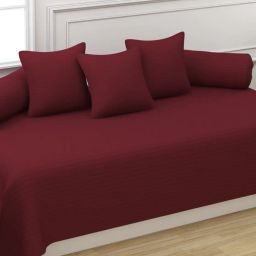 trance home linen Set of 6 Striped Diwan Set image 1