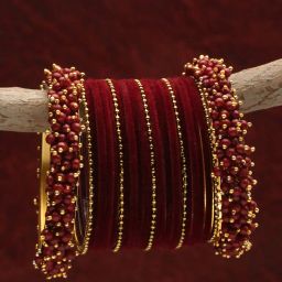 shining diva Set of 23 Bangles with Beads image 1