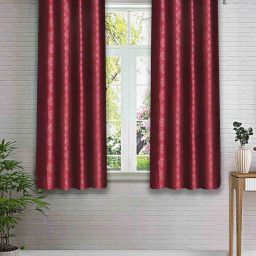 cortina eyelet curtain Set of 2 Printed Window Curtains image 1