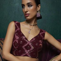 soch Embellished Round-Neck Blouse image 1
