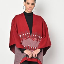 american eye Geometric-Knit Open-Front Shrug image 1