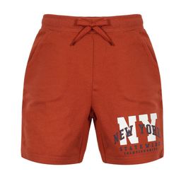 plumtree Typographic Print Shorts with Drawstring image 1