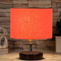 devansh Wooden Base Lighting Table Lamp with Shade image 1