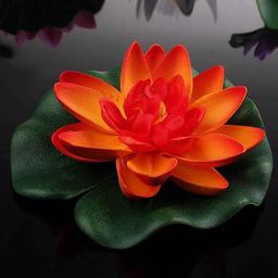 homesake Set of 6 Artificial Floating Lotus Flowers image 1