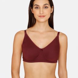 zivame Basics Double Layered Non-Wired Non-Padded 3/4th Coverage Backless Bra image 1