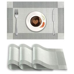 monkdecor Set of 4 Patterned PVC Placemats image 1