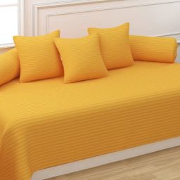 trance home linen Set of 6 Striped Diwan Set image 1