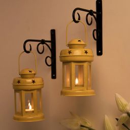 homesake Set of 2  Lantern Hanging Lantern Tealight Holder image 1