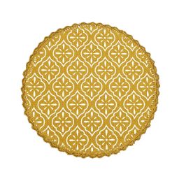saral home Set of 4 Crochet Antiskid Printed Table Mats image 1