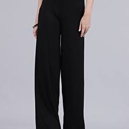 Shein Full Length Flared Fit Trousers-image-11