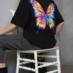 Shein Drop Shoulder Graphic Back Print Oversized Fit Tshirt-image-65