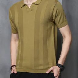 Shein Medium Length Short Sleeves Polo Tshirt-image-6