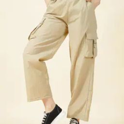 Shein Ankle Length Straight Cargo Track Pants-image-96