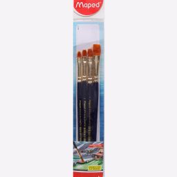 maped Set of 4 Synthetic Flat Brushes image 1