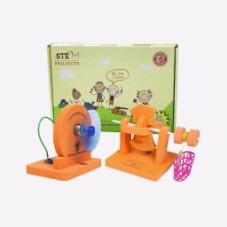 top bright DIY Windmill Waterwheel STEM Toy Battery Operated Electric Fan image 1