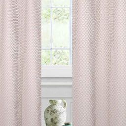 portico Set of 2 Geometric Print Window Curtains image 1